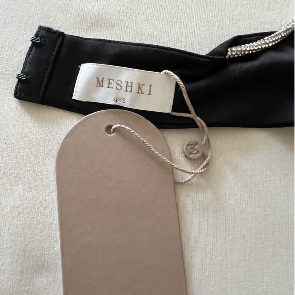 Meshki Sweeney Diamante Bralette Top in Black - Picture 10 of 16